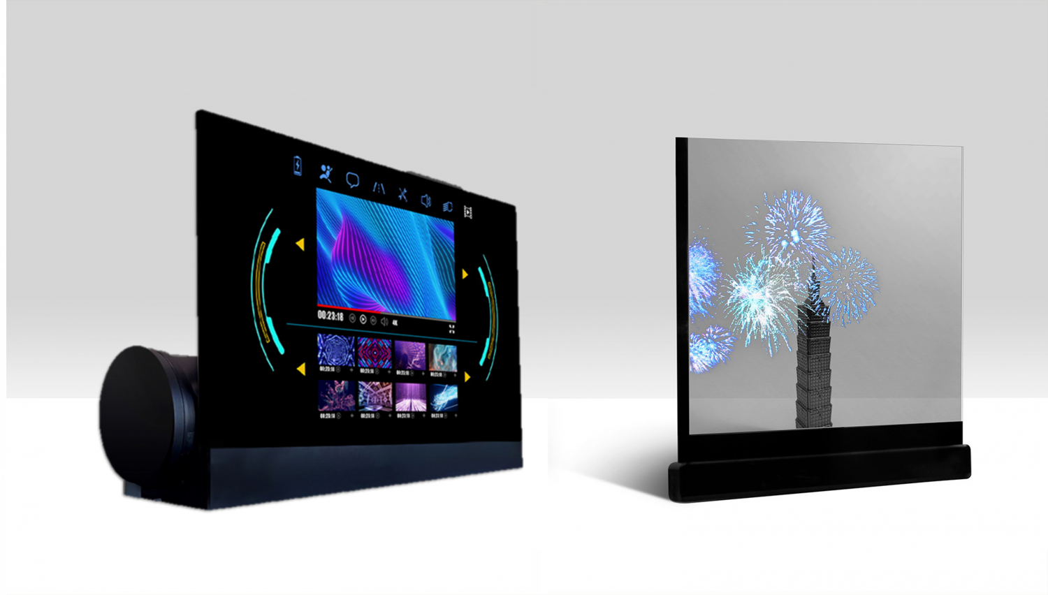 可卷式、折迭性、高透明